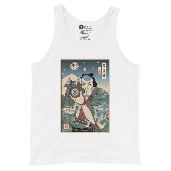 Samurai Photographer 5 Camera Ukiyo-e Men's Tank Top