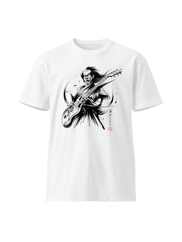 Samurai Bass Guitar Sumi-e Classic Unisex T-Shirt