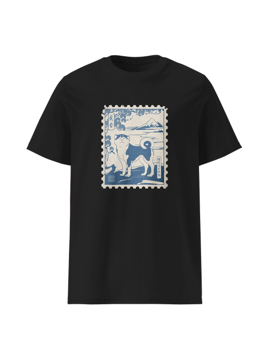 Dog Akita Stamp Japanese Ukiyo-e Classic Unisex T-Shirt