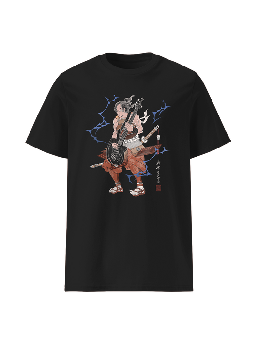 Samurai Bass Guitar Japanese Ukiyo-e Classic Unisex T-Shirt 8