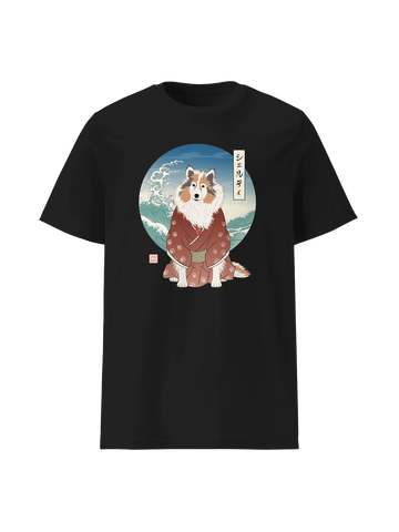 Sheltie Dog Japanese Ukiyo-e Classic Unisex T-Shirt