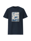 Dog Akita Stamp Japanese Ukiyo-e Classic Unisex T-Shirt