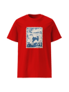 Dog Akita Stamp Japanese Ukiyo-e Classic Unisex T-Shirt