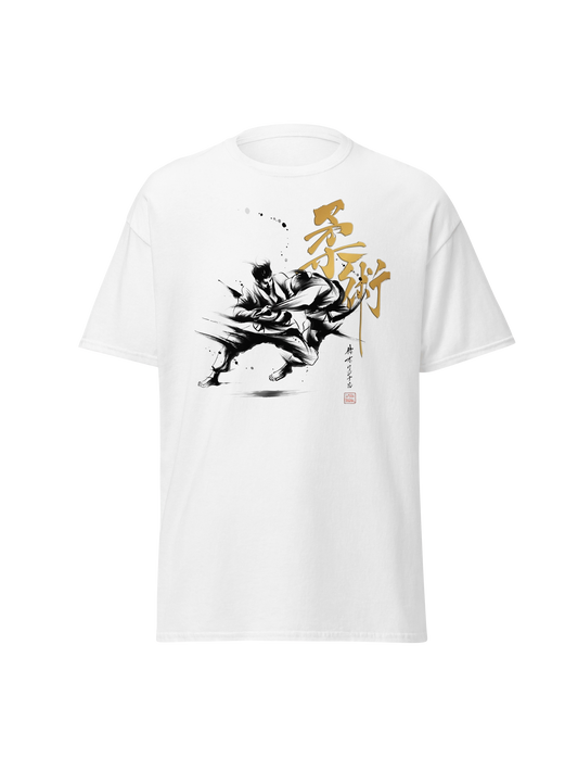 Jiu-Jitsu Sumi-e Japanese ink Painting Classic Unisex T-Shirt