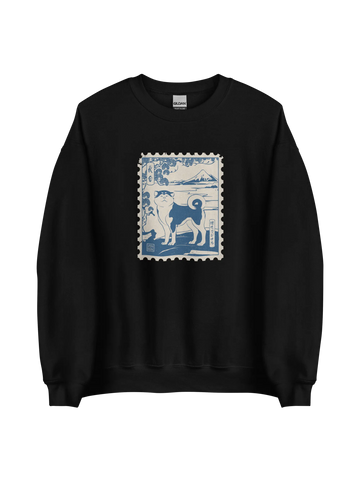 Dog Akita Stamp Japanese Ukiyo-e Classic Unisex Sweatshirt