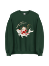 Santa Rides Koi Japanese Ukiyo-e Classic Unisex Sweatshirt