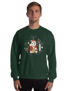 Maneki Neko Japanese Christmas Classic Unisex Sweatshirt