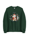 Maneki Neko Japanese Christmas Classic Unisex Sweatshirt