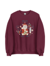 Maneki Neko Japanese Christmas Classic Unisex Sweatshirt