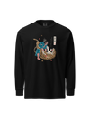 Jiu-Jitsu Samurai vs Tiger Japanese Ukiyo-e Unisex Heavyweight Long Sleeve Shirt