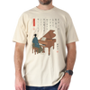 Samurai Piano Japanese Ukiyo-e Unisex Garment-dyed Heavyweight T-shirt