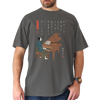 Samurai Piano Japanese Ukiyo-e Unisex Garment-dyed Heavyweight T-shirt