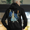 Halloween Samurai Skeleton Japanese Ukiyo-e Classic Unisex Hoodie 2