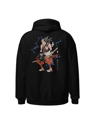 Samurai Bass Guitar Classic Unisex Hoodie 8