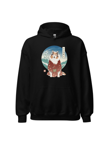 Sheltie Dog Japanese Ukiyo-e Classic Unisex Hoodie