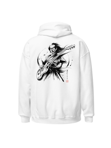 Samurai Bass Guitar Sumi-e Classic Unisex Hoodie