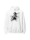 Samurai Bass Guitar Sumi-e Classic Unisex Hoodie Front