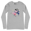 Samurai & Geisha Figure Skating Japanese Ukiyo-e Unisex Long Sleeve Tee - Samurai Original