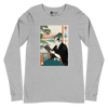 Samurai Reading Books Japanese Ukiyo-e Unisex Long Sleeve Tee 2