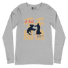 Aikido Japanese Ukiyo-e Unisex Long Sleeve Tee - Athletic Heather / S