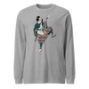 Samurai Guitar Player Music Ukiyo-e Unisex Long Sleeve Tee