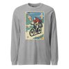 Samurai Mountain Bike Ukiyo-e Unisex Long Sleeve Tee