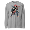 Samurai Bassist Player 4 Music Ukiyo-e Unisex Long Sleeve Tee