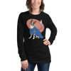 Boston Terrier Funny Dog Japanese Ukiyo-e Unisex Long Sleeve Tee 2 -