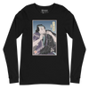 Samurai Harmonica Player Music Ukiyo-e Unisex Long Sleeve Tee - Black / S