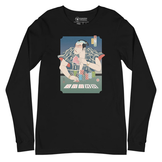 Samurai Pocker Ukiyo-e Unisex Long Sleeve Tee