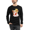 Halloween Pumpkin Japanese Ukiyo-e Unisex Long Sleeve Tee -