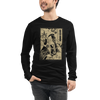 Samurai Voice Actor Japanese Ukiyo-e Unisex Long Sleeve Tee 2