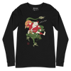 Santa Rides Dragon Japanese Ukiyo-e Unisex Long Sleeve Tee