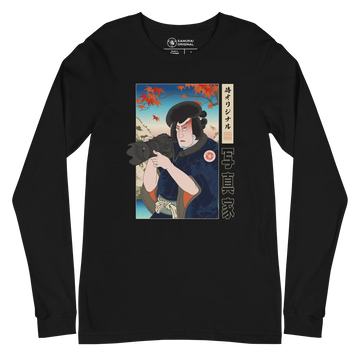 Samurai Photographer Japanese Ukiyo-e Unisex Long Sleeve Tee