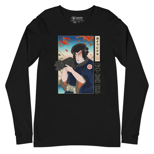 Samurai Photographer Japanese Ukiyo-e Unisex Long Sleeve Tee