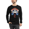 Samurai Barber Japanese Ukiyo-e Unisex Long Sleeve Tee - Samurai Original