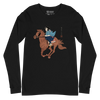 Onna Bugeisha Riding Horse Japanese Ukiyo-e Unisex Long Sleeve Tee - Samurai Original