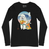 Poodle Dog Japanese Ukiyo-e Unisex Long Sleeve Tee - Samurai Original