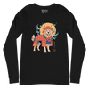 Golden Retriever Japanese Ukiyo-e Unisex Long Sleeve Tee - Black / S