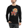 Golden Retriever Japanese Ukiyo-e Unisex Long Sleeve Tee -