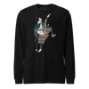 Samurai Guitar Player Music Ukiyo-e Unisex Long Sleeve Tee