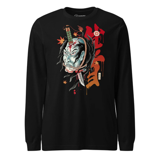 Halloween Namakubi Japanese Tattoo Unisex Long Sleeve Tee