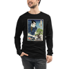 Samurai and Bonsai Tree Ukiyo-e Unisex Long Sleeve Tee