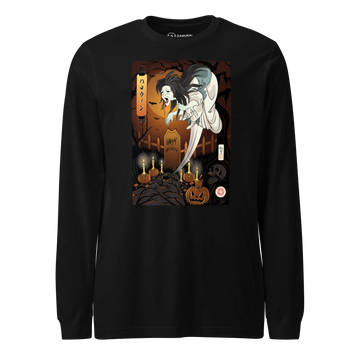 Halloween Horror Ghost Japanese Ukiyo-e Unisex Long Sleeve Tee