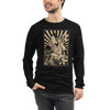 Samurai DJ 3 Turntable Music Ukiyo-e Unisex Long Sleeve Tee