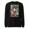 Samurai Bartender Wine Ukiyo-e Unisex Long Sleeve Tee