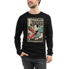 Samurai Bartender Wine Ukiyo-e Unisex Long Sleeve Tee