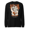 Halloween Cat Maneki Neko & Jason Voorhees Mask Unisex Long Sleeve Tee