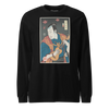 Samurai Ukulele String Instrument Ukiyo-e Unisex Long Sleeve Tee