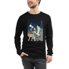 Samurai Astronomy Telescope Ukiyo-e Unisex Long Sleeve Tee